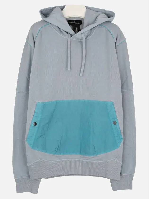 Shadow Project Fleece Hoodie Blue - STONE ISLAND - BALAAN 2