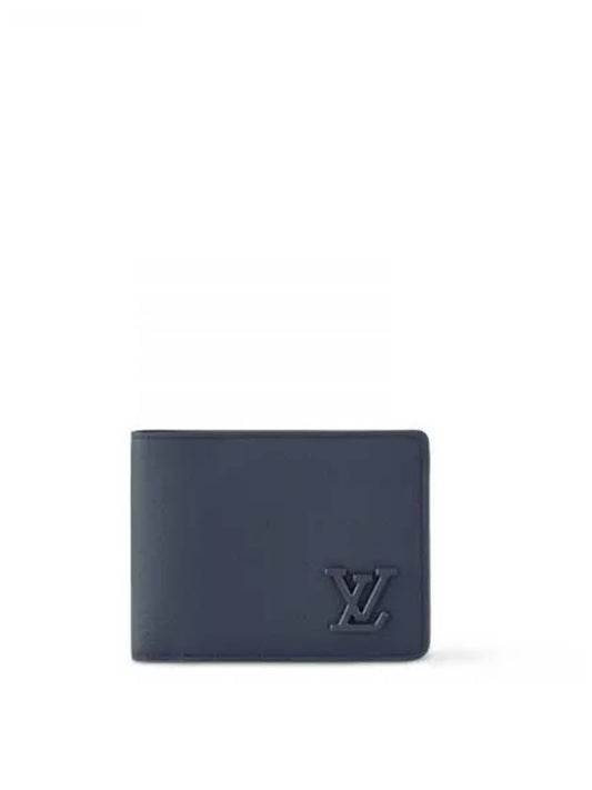 Multiple LV Leather Halfwallet Navy - LOUIS VUITTON - BALAAN 2