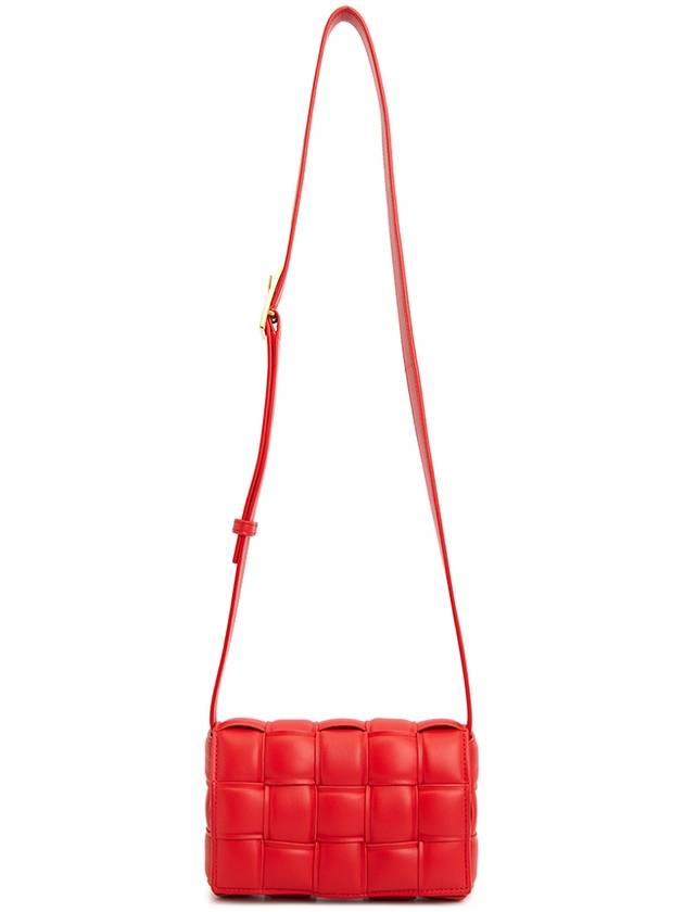 Cassette Intrecciato Padded Small Cross Bag Red - BOTTEGA VENETA - BALAAN 8