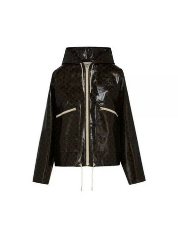 Triomphe Hooded Jacket Brown - CELINE - BALAAN 1