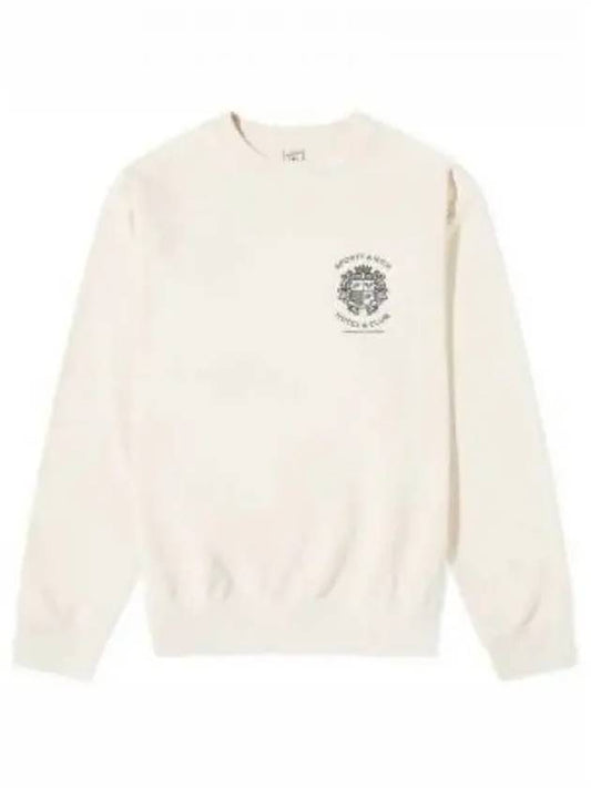 Hotel Embroidered Logo Cotton Long Sleeve T-Shirt Cream - SPORTY & RICH - BALAAN 2