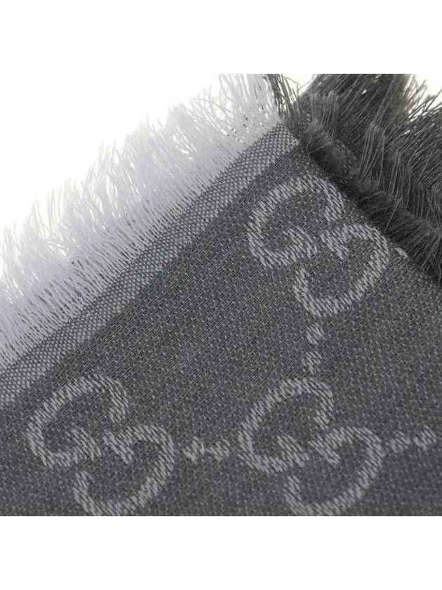 GG Jacquard Square Muffler Grey - GUCCI - BALAAN 5