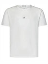 70/2 Mercerized Jersey Logo Short Sleeve T-Shirt White - CP COMPANY - BALAAN 2