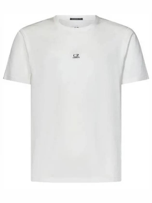 70/2 Mercerized Jersey Logo Short Sleeve T-Shirt White - CP COMPANY - BALAAN 2