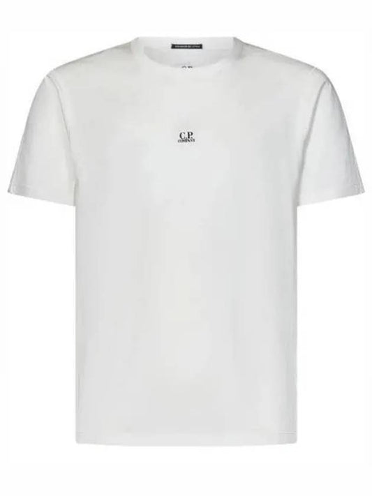 70/2 Mercerized Jersey Logo Short Sleeve T-Shirt White - CP COMPANY - BALAAN 2