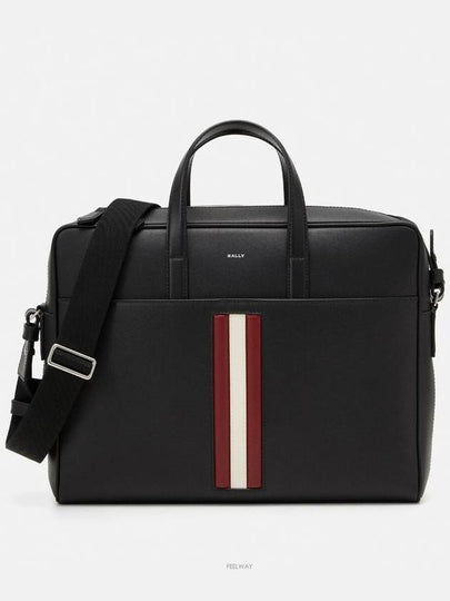 Mythos Leather Briefcase Black - BALLY - BALAAN 2