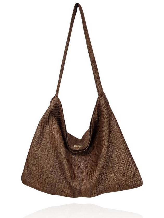 Rattan shoulder bag deep brown - SUIN - BALAAN 2