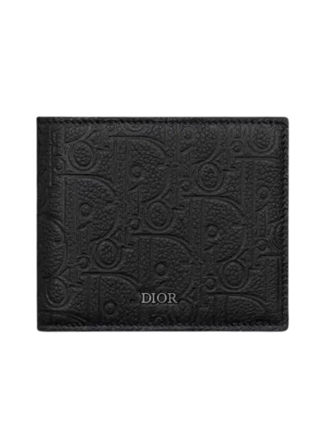 Gravity Leather Half Wallet Black - DIOR - BALAAN 1