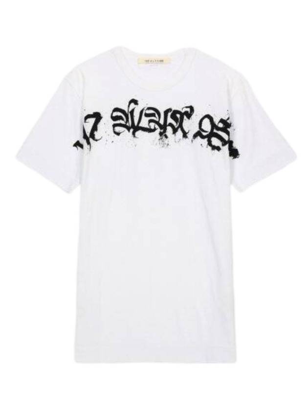 Graphic Logo Short Sleeve T-Shirt White - 1017 ALYX 9SM - BALAAN 1