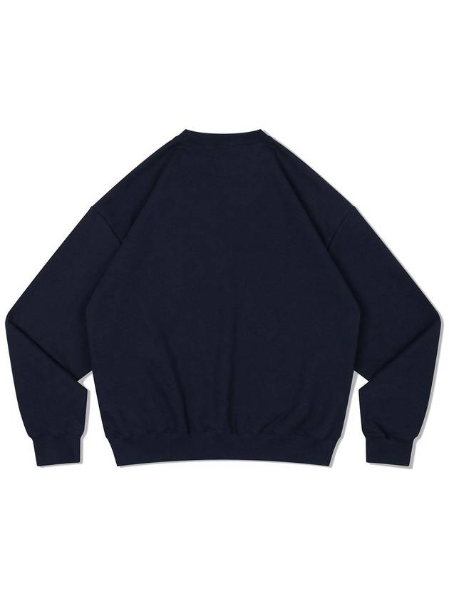 V Heavy Sweat Navy Sweatshirt Navy - DE GRAND MATIN - BALAAN 4