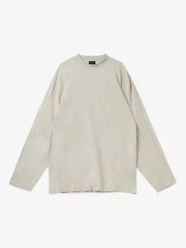 Oversized Crew Neck Long Sleeve T-Shirt White - BALENCIAGA - BALAAN 2