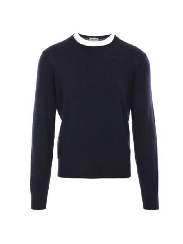 N26 men's knit sweater cashmere and silk pullover - SAINT LAURENT - BALAAN 3