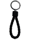 Intrecciato Leather Key Holder Black - BOTTEGA VENETA - BALAAN 2