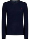 30 points W slim fit cable knit sweater navy - POLO RALPH LAUREN - BALAAN 2