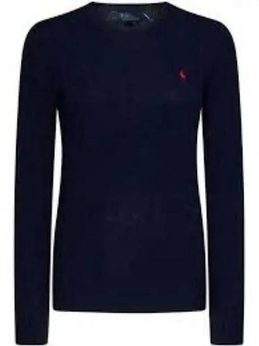 30 points W slim fit cable knit sweater navy - POLO RALPH LAUREN - BALAAN 2