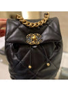 24C 19 Nineteen Chain Backpack Black Gold AS4223 - CHANEL - BALAAN 7