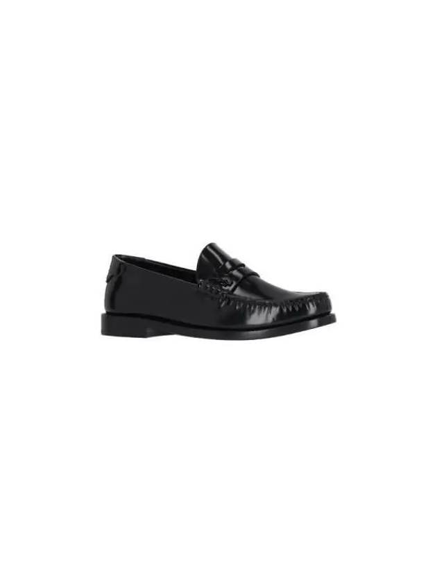 Women's Monogram Le Penny Loafer Black - SAINT LAURENT - BALAAN 3