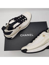 Mixed Fibers Velvet Calfskin Low Top Sneakers Ivory - CHANEL - BALAAN 11