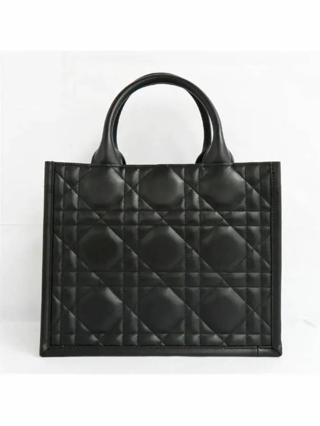 Macrocannage Calfskin Small Book Tote Bag Black - DIOR - BALAAN 3