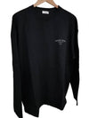 NUS19271 009 Logo Long Sleeve TShirt Black - IH NOM UH NIT - BALAAN 3