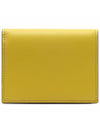 Compact V Logo Signature Calfskin Half Wallet Cedar Yellow - VALENTINO - BALAAN 5