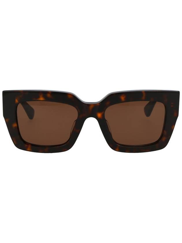 EYEWEAR Tortoiseshell effect oversized sunglasses BV1212S - BOTTEGA VENETA - BALAAN 2