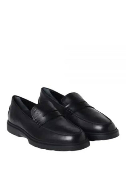 Men's Leather Penny Loafers Black - TOD'S - BALAAN 2