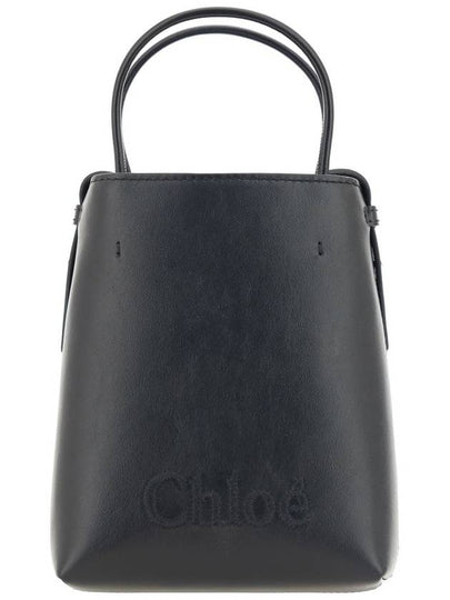 Sense Micro Calfskin Tote Bag Black - CHLOE - BALAAN 2