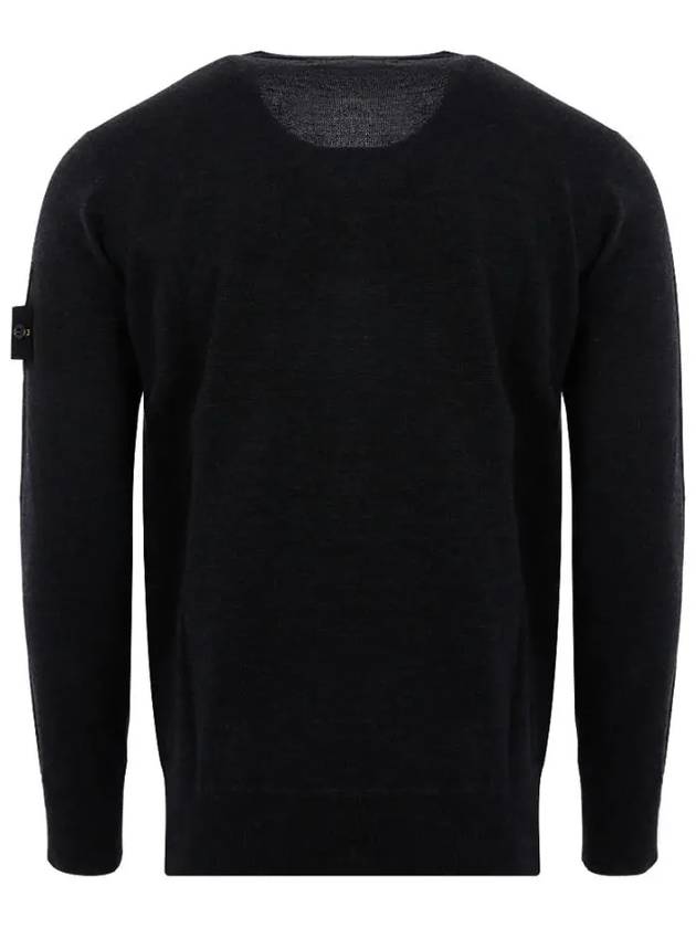 Light Wool Crewneck Knit Top Dark Grey - STONE ISLAND - BALAAN 4