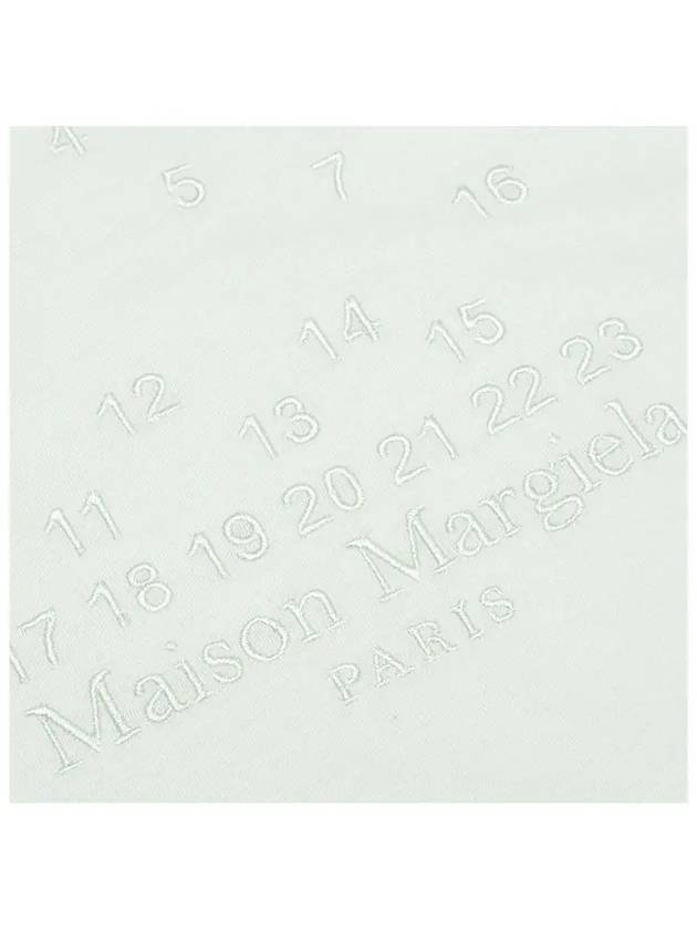 Numeric Embroidered Logo Mako Cotton Short Sleeve T-Shirt White - MAISON MARGIELA - BALAAN 5