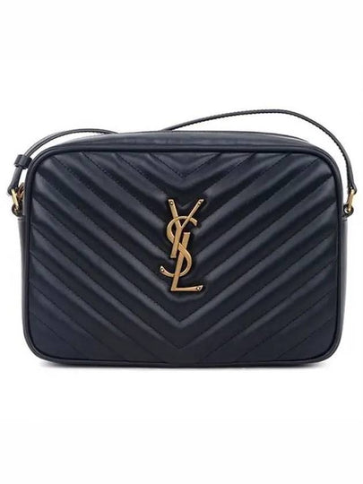 Lou Logo Quilting Cross Bag Black - SAINT LAURENT - BALAAN 2