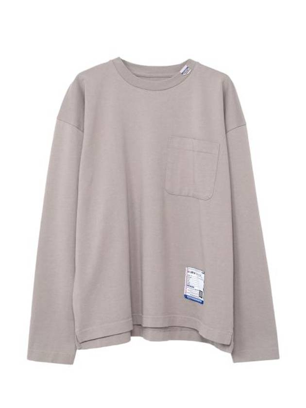 Logo Patch Long Sleeve T-Shirt Light Grey - MAISON MIHARA YASUHIRO - BALAAN 2