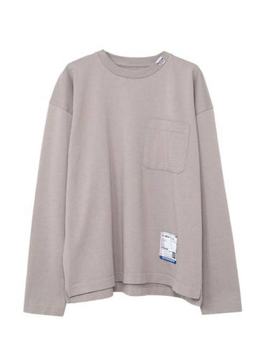 Logo Patch Long Sleeve T-Shirt Light Grey - MAISON MIHARA YASUHIRO - BALAAN 1