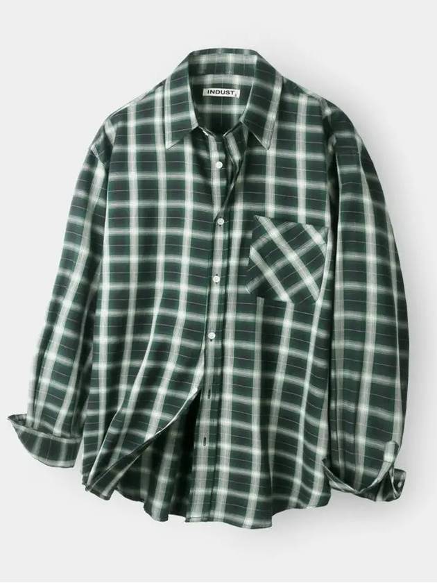 Flannel check shirt green - INDUST - BALAAN 8