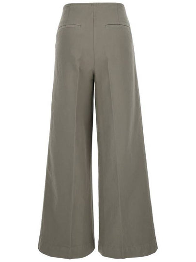 Grey Wide Pants With Zip Closure In Tech Fabric Woman - TOTEME - BALAAN 2