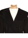 Bdanton Virgin Wool Single Coat Black - MAX MARA - BALAAN 8