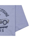 Racing Fox Short Sleeve T-Shirt Light Blue - MAISON KITSUNE - BALAAN 6