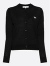 Baby Fox Patch Regular Cardigan Black - MAISON KITSUNE - BALAAN 2