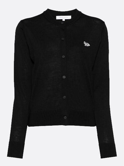 Baby Fox Patch Regular Cardigan Black - MAISON KITSUNE - BALAAN 2