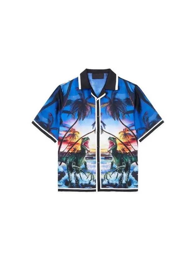 Men's Hawaiian Silk Bowling Shirt Multi 270266 - PHILIPP PLEIN - BALAAN 1