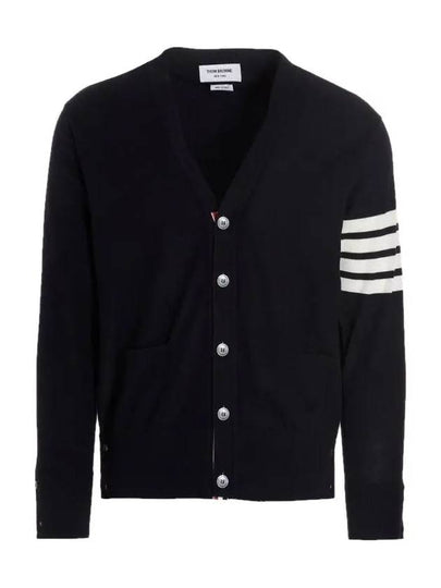 Milano Stitch 4 Bar Cardigan Navy - THOM BROWNE - BALAAN 2