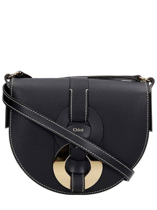 Darryl Small Saddle Shoulder Bag Black - CHLOE - BALAAN 1