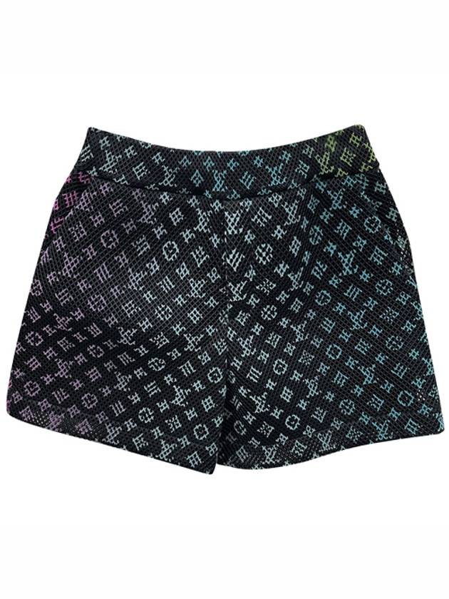 1A9V7 Monogram Mesh Shorts Black Men’s Pants TLS - LOUIS VUITTON - BALAAN 1