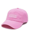 Logo Cotton Ball Cap Pink - GANNI - BALAAN 2