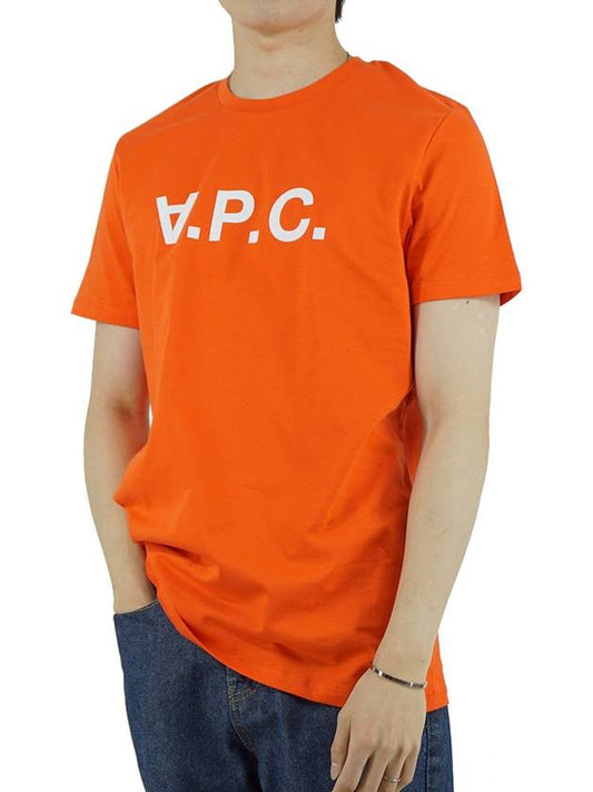 VPC Logo Organic Cotton Short Sleeve T-Shirt Orange - A.P.C. - BALAAN 2