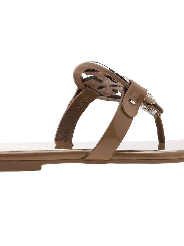 Metal Miller Soft Slider Sandals Brown - TORY BURCH - BALAAN 11