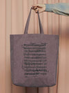 Music Big Tote Bag Purple - UNALLOYED - BALAAN 1