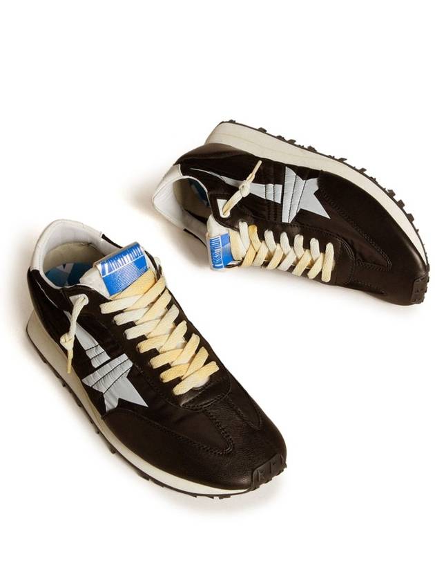 Marathon White Star Low Top Sneakers Black - GOLDEN GOOSE - BALAAN 4