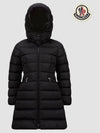 Kids Girls Charpal Long Padded Jacket Black 1C50210 54155 999 8A 10A - MONCLER - BALAAN 2