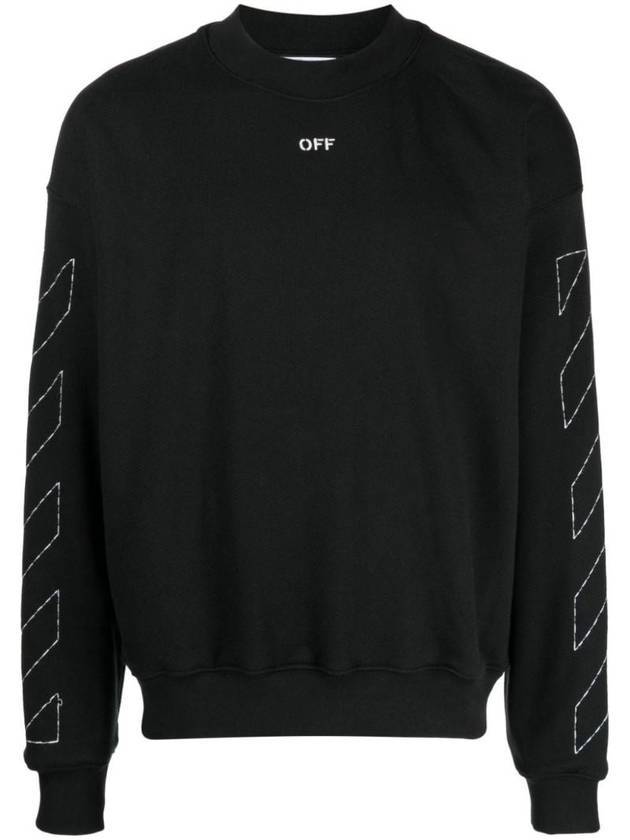 Arrow Stitch Sweatshirt Black - OFF WHITE - BALAAN 1